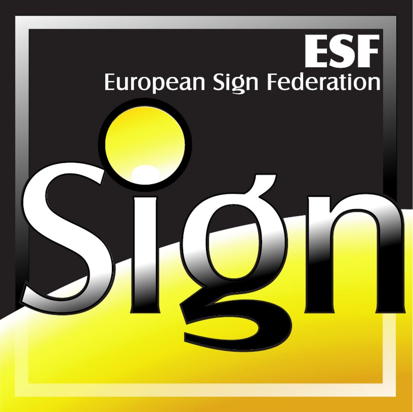 Logo ESF - European Sign Federation - Footer